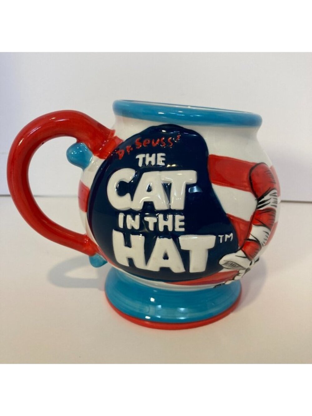 Dr. Seuss The Cat In The Hat Ceramic Large Coffee Mug Cup 2003 Official Movie